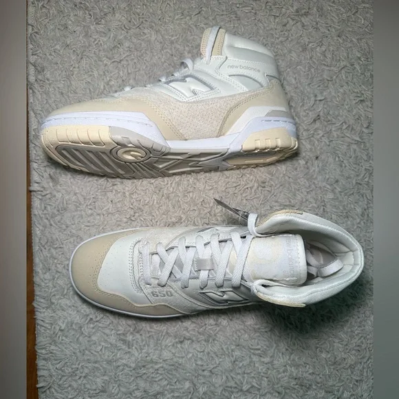 New Balance 650R Cream and White - Picture 3 of 7